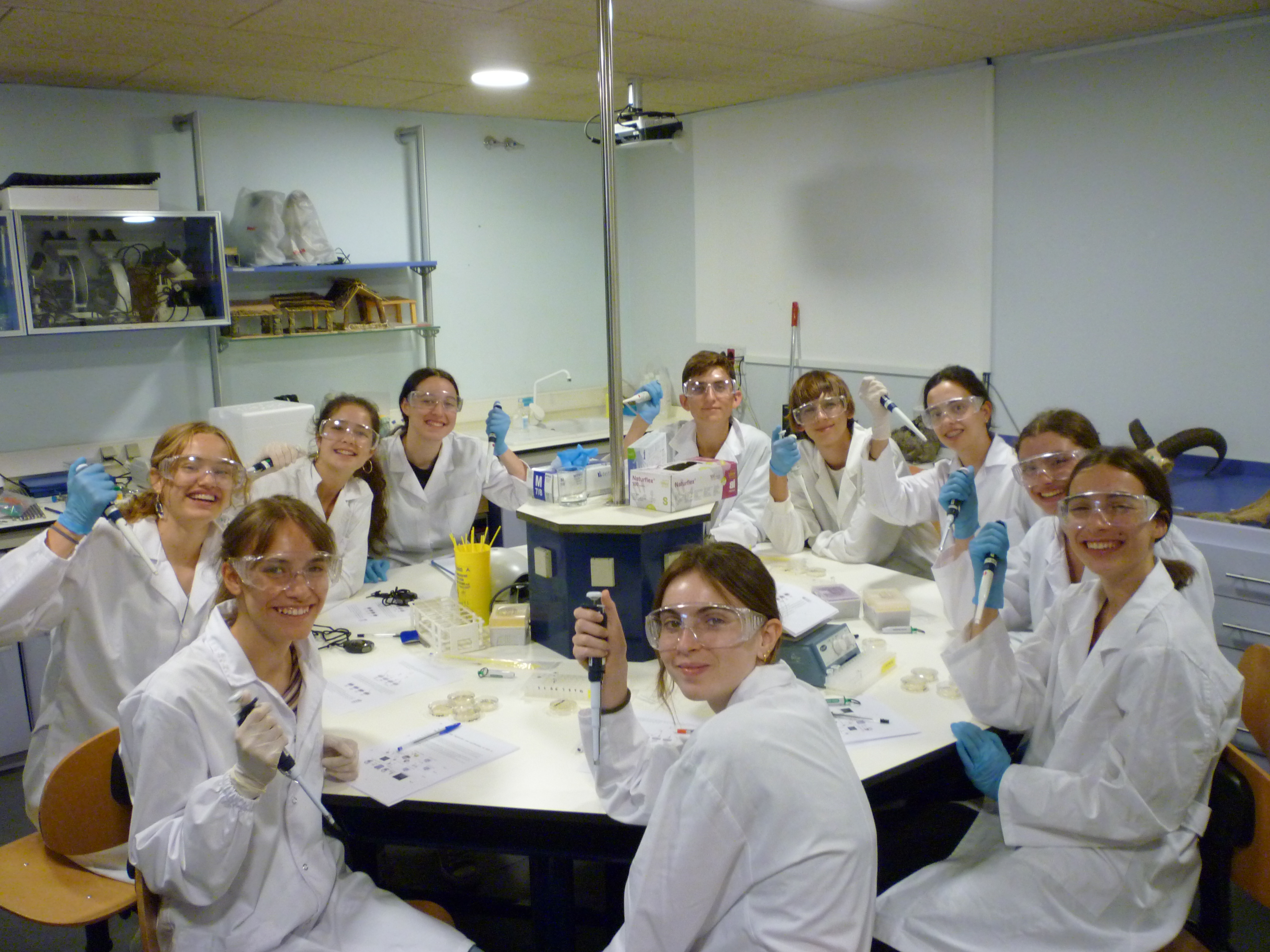 Equip Biologia Molecular al laboratori