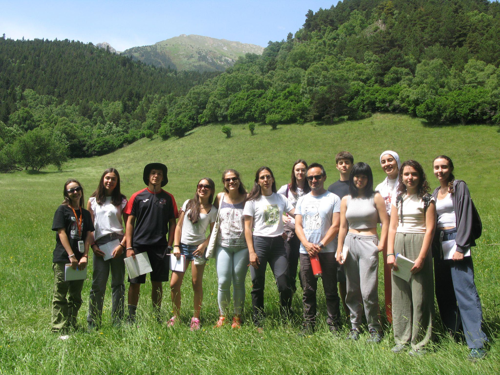 Grup de Fotosíntesi a la sortida de camp del primer dia