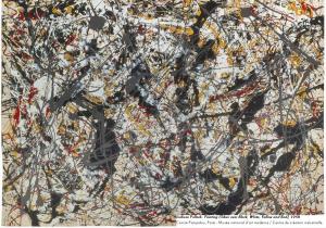 Jackson Pollock, Painting (Silver over Black, White, Yellow and Red), 1948